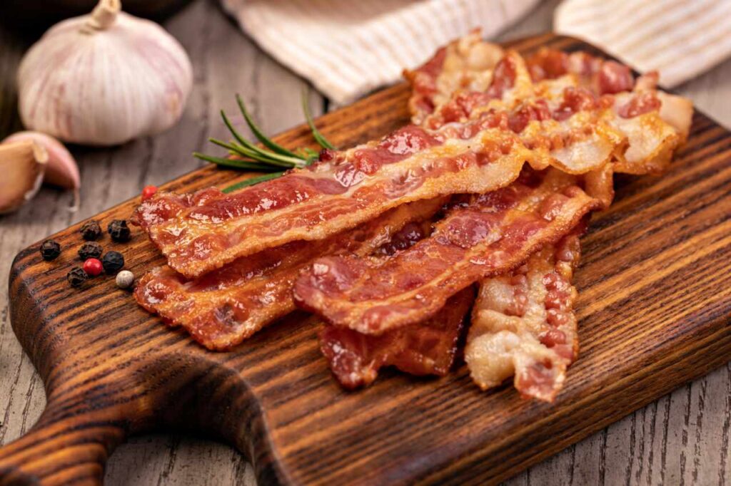 fried bacon